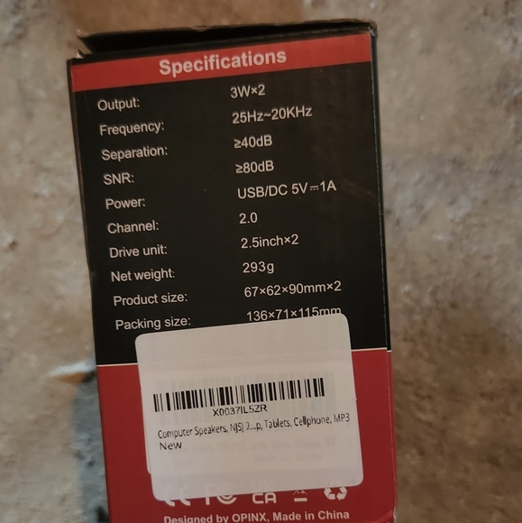 NJSJ Led Desktop Speakers - Picture 2 of 5